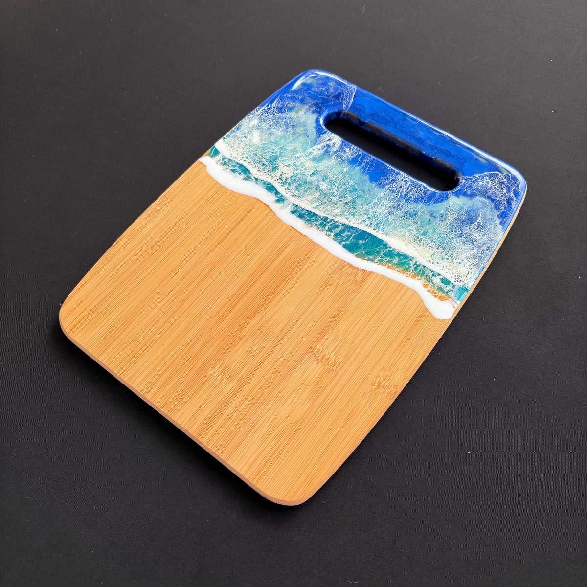 Ocean Wave Bamboo Serving Board