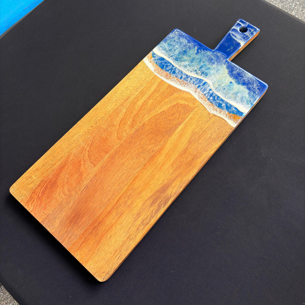 Ocean Wave Bamboo Serving Board